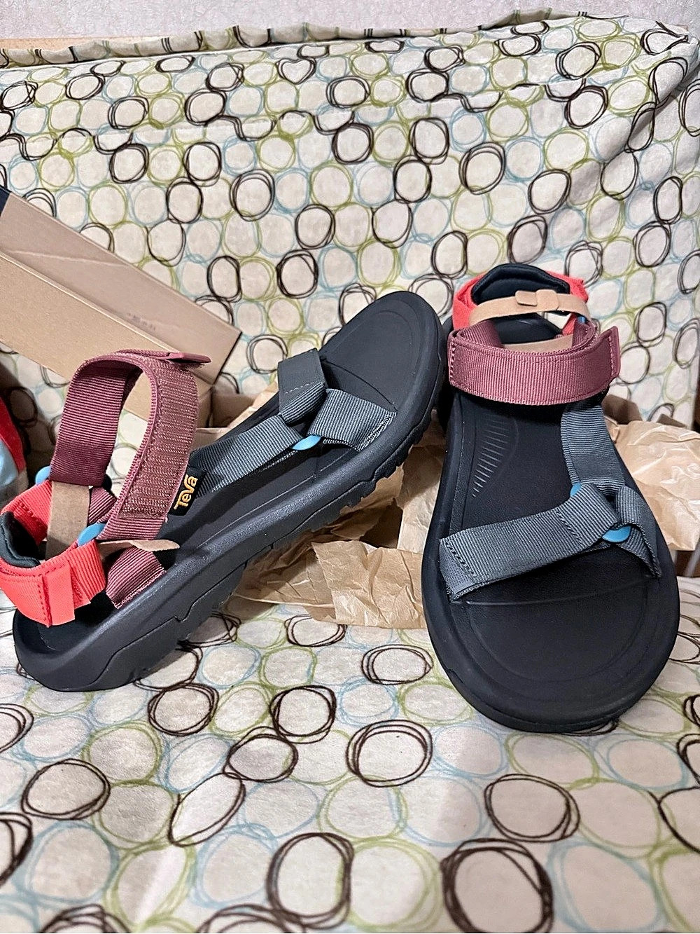 Crocs Echo II Men's Black & red US 9 Sandals